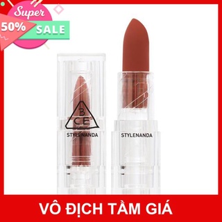 Son lì 3CE thiết kế vỏ trong suốt mẫu mới năm 2020 của Hàn Quốc Son môi
