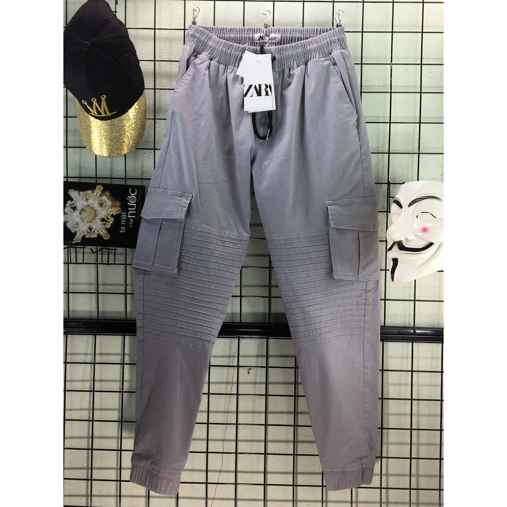 Quần Jogger Thời Trang Nam Cao Cấp - Xám Trắng