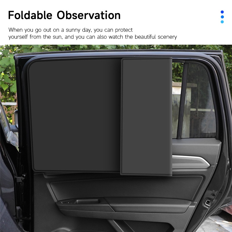 Tấm che nắng SEAMETAL gắn cửa sổ xe hơi từ tính chống tia cực tím thoáng khí thông dụng