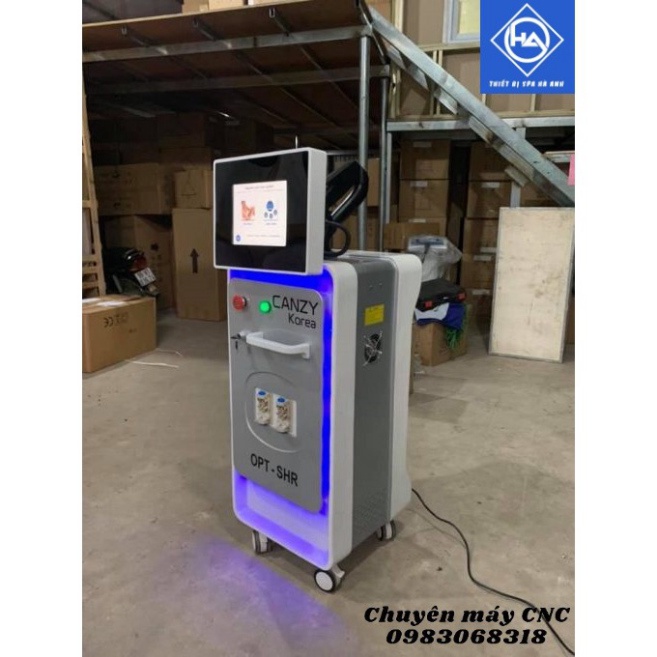 Máy triệt lông xóa xăm laser Canzy Korea công suất lớn bổ sung thêm Xung triệt lông