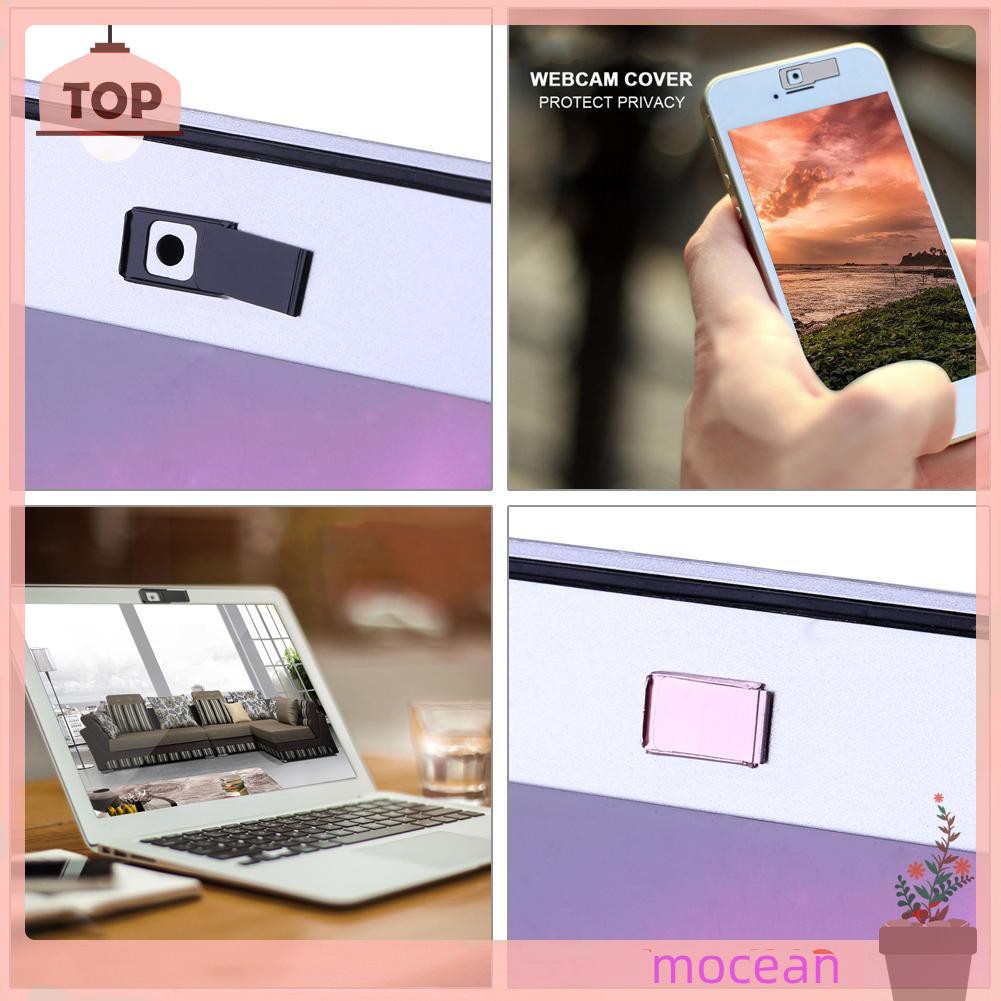 Mocean Plastic Webcam Cover Privacy Protection Shutter for Phone Laptop Desktop