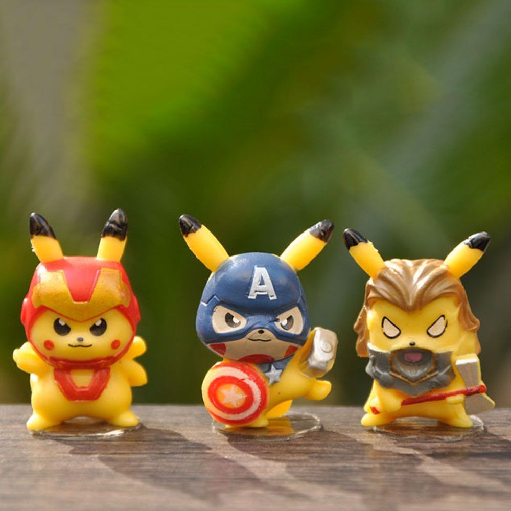 Set 6 mô hình Pikachu dễ thương bằng PVC