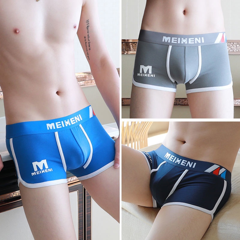 Quần Lót Boxer Vải Cotton Thoáng Khí Thời Trang Cho Nam