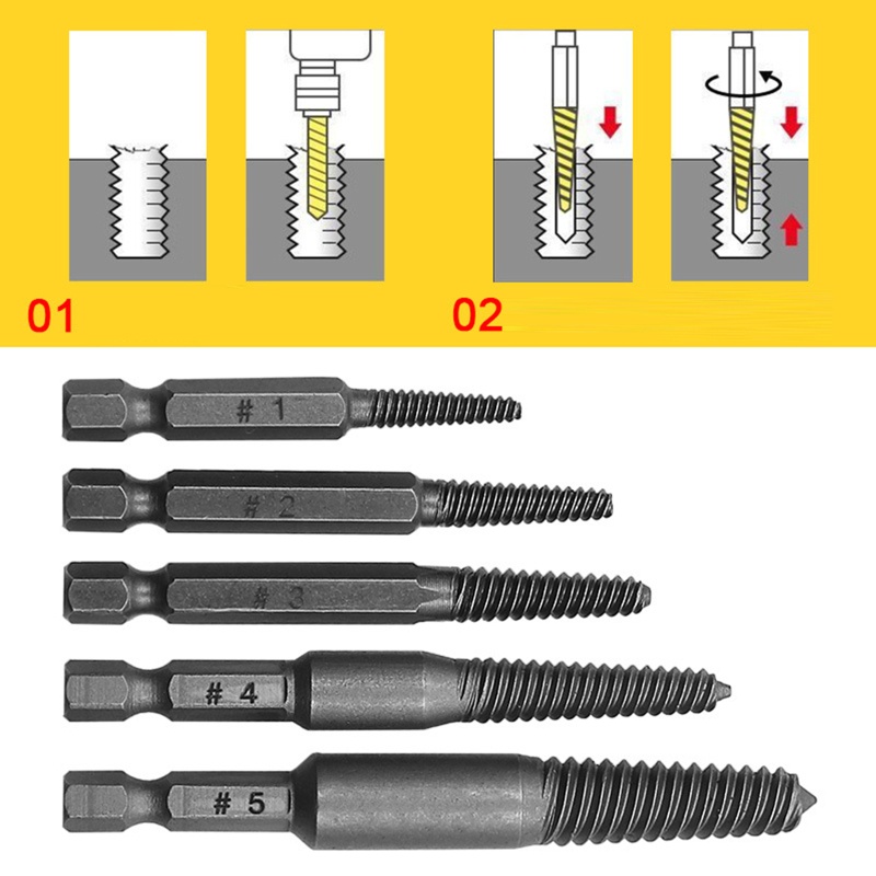Bộ 5 Dụng Cụ Tháo Bu Lông Đầu Lục Giác Tiện Dụng