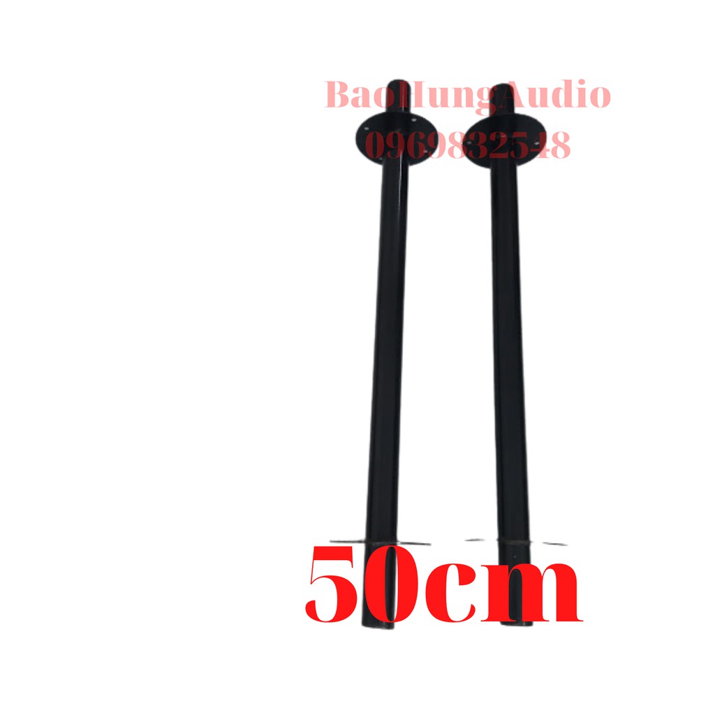 Cây chống loa cao 50cm, dùng cho loa gia đình và sân khấu. Ống kẽm dầy chắc chắn đảm bảo an toàn.