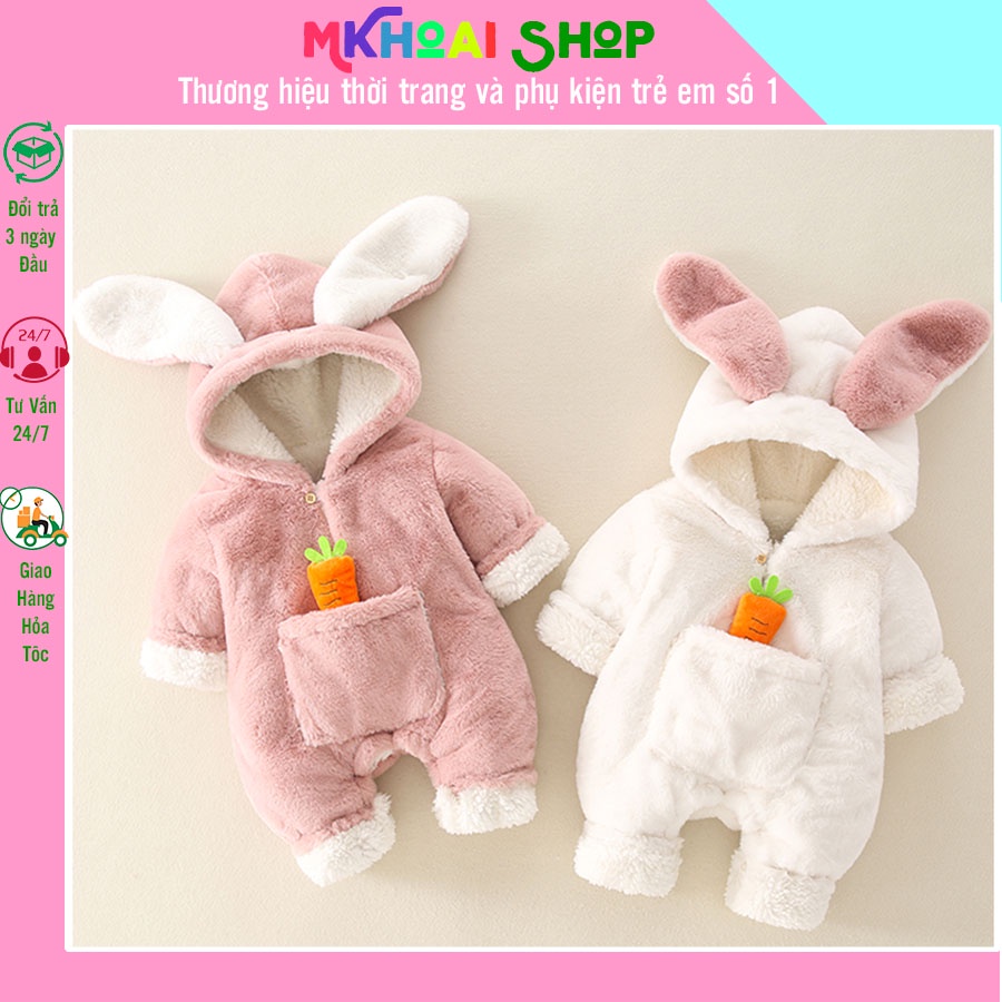 Hàng chính hãng Body thỏ tặng kèm củ cà rốt dễ thương Giá rẻ