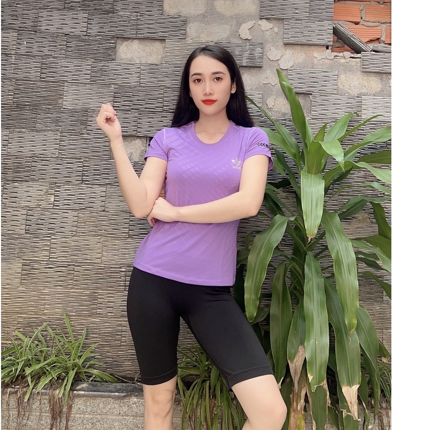 [ FREE SHIP ] Áo Thun Nữ Tập Gym Yoga Chạy Bộ 4 mã DN08