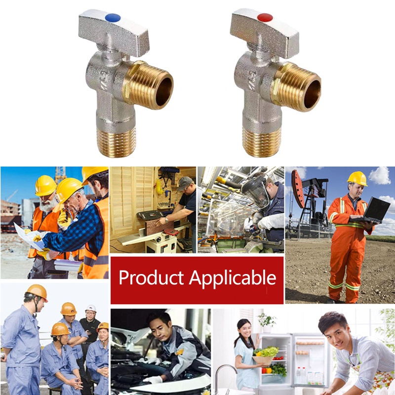 2 Van Tiết Lưu Nước Nóng / Lạnh 1 / 2 &quot;Dễ Lắp Đặt