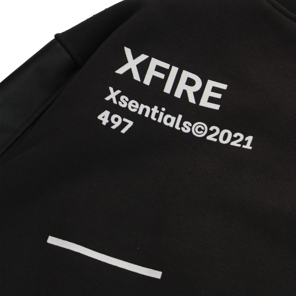 Áo Khoác Black/Leather Chất da Varsity by Xfire | BigBuy360 - bigbuy360.vn