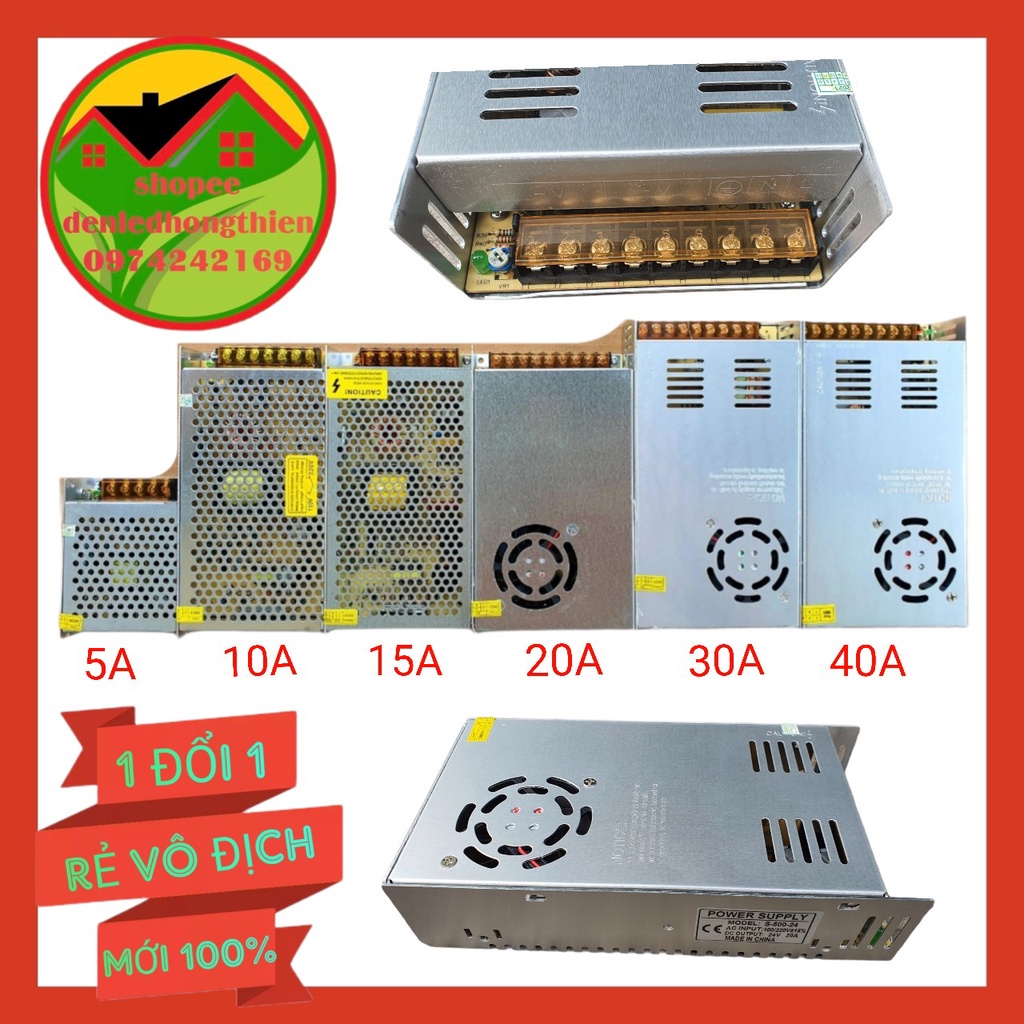 ♙Nguồn tổ ong 5v-12v-24v- 5A-10A-15A-20A-30A-40A-50A