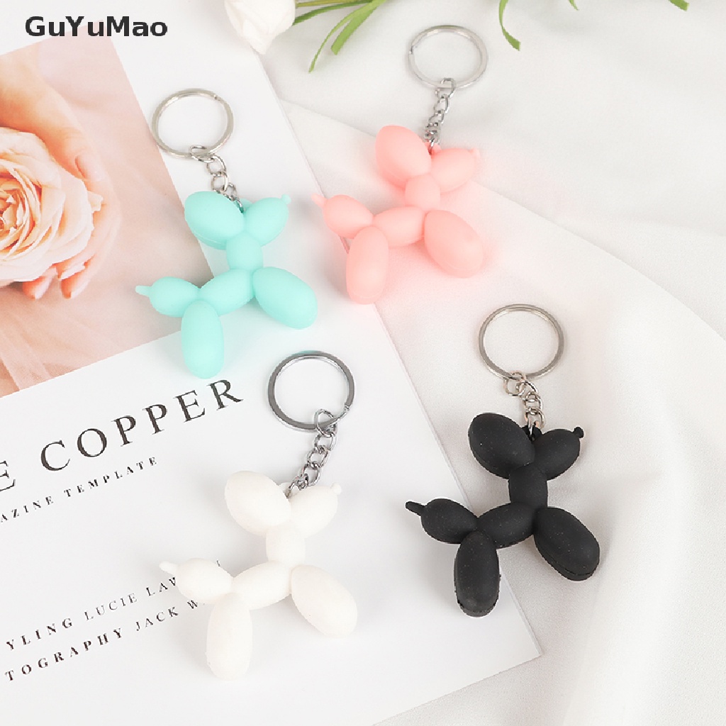 [cxGUYU] Cartoon Balloon Dog Keychain Ring Pendant Couple Key Chain Bag Pendant Gifts  PRTA