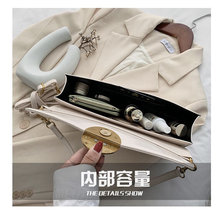 JASMIN NOIR Túi đeo vai bằng da pu thời trang cho nữ