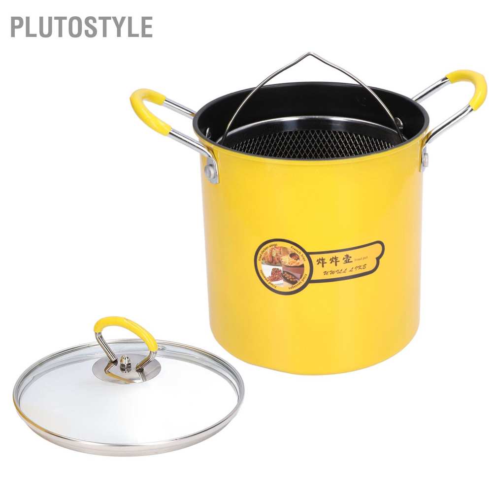 Nồi Chiên Không Dầu Bằng Thép Không Gỉ Kích Thước Nhỏ 3 Lít Có Nắp Cho Nhà Bếp