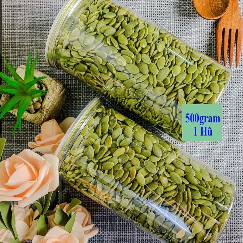 500gr Hạt Bí Rang Sẵn - NHÂN Hạt Bí XANH