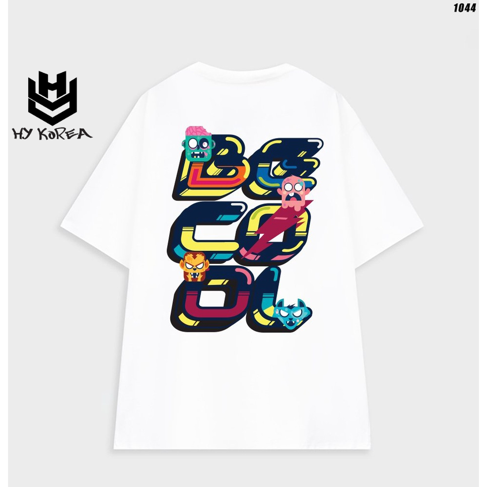 Áo thun unisex form rộng tay lỡ BeCool 1044 HY KOREA