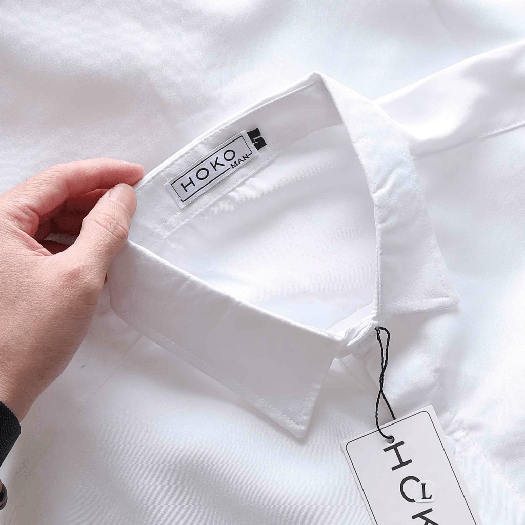 Áo Sơ Mi Nam Dài Tay Logo Thêu Sịn Sò Chất Kate Lụa Mịn Mát Mặc Đẹp Lịch Lãm Hot Trend NEW UNISEX