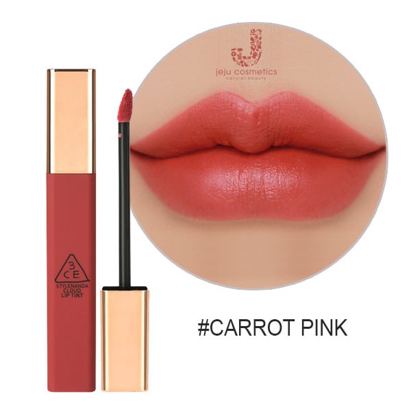 Son Kem Lì 3CE Mịn Nhẹ Như Mây Fairy cake Cuties Carrot pink Beige Avenue