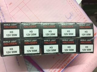 Bóng H3 ,H4Halogen 12V 55W