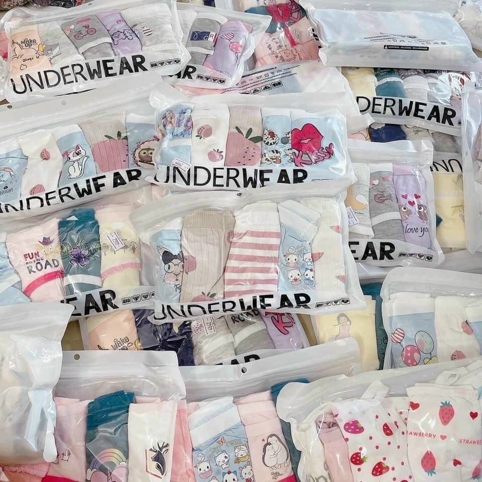 QUẦN LÓT COTTON NHIỀU HOẠT TIẾT DỄ THƯƠNG CHẤT MỀM MẠI THOẢI MÁI THẤM HÚT MỒ HÔI TỐ | BigBuy360 - bigbuy360.vn