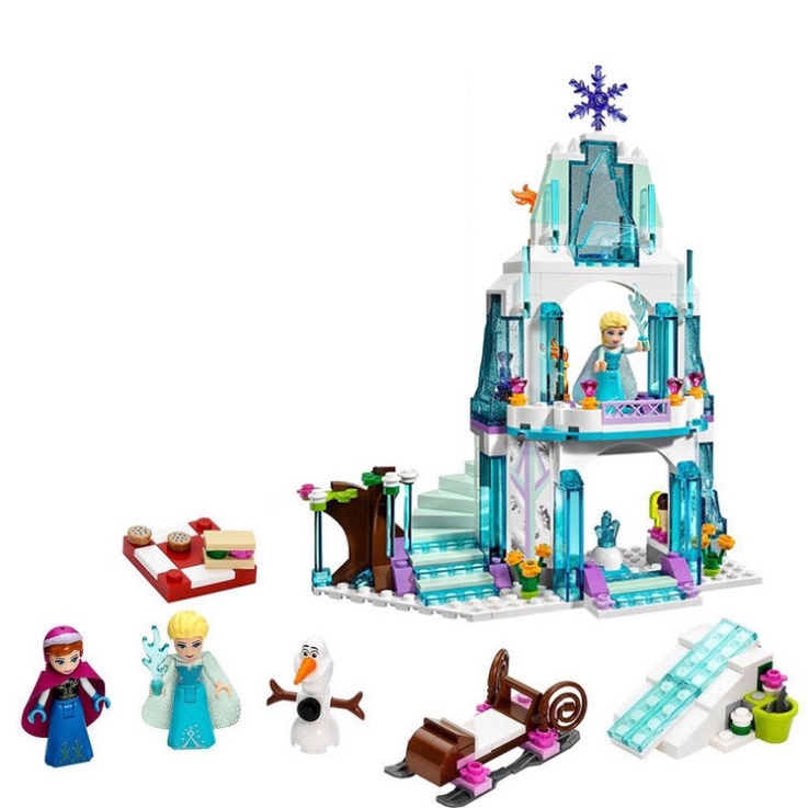 Lắp ghép xếp hình lego MG122 lâu đài công chúa Princess Elsa 314 chi tiết món quà tuyệt vời dành cho gái yêu