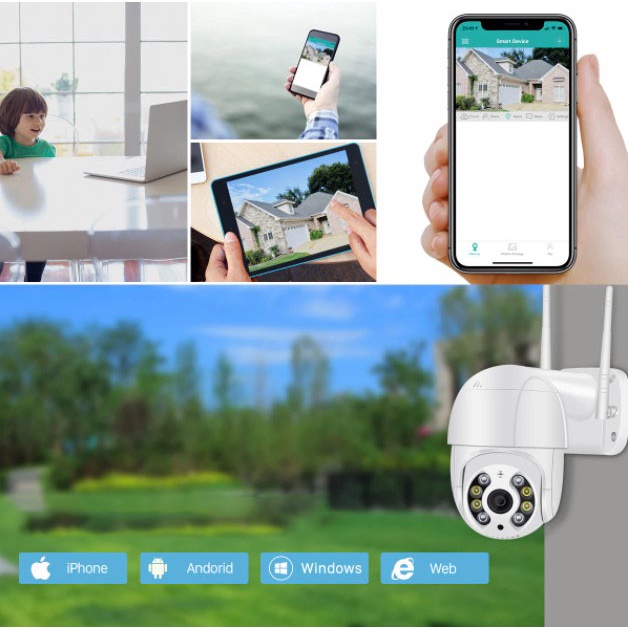 Camera IP WIFI Ngoài Trời 5.0Mpx , Camera an ninh nhiều loại, Hình ảnh sắc nét, Đàm thoại 2 chiều, Bảo hành uy tín