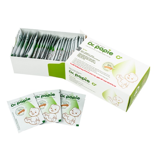 Gạc rơ lưỡi Dr.papie cho bé từ sơ sinh (30 gói/hộp)