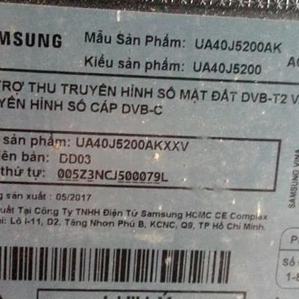 Bo mạch xử lý UA40J5200AK, UA40J5200DK