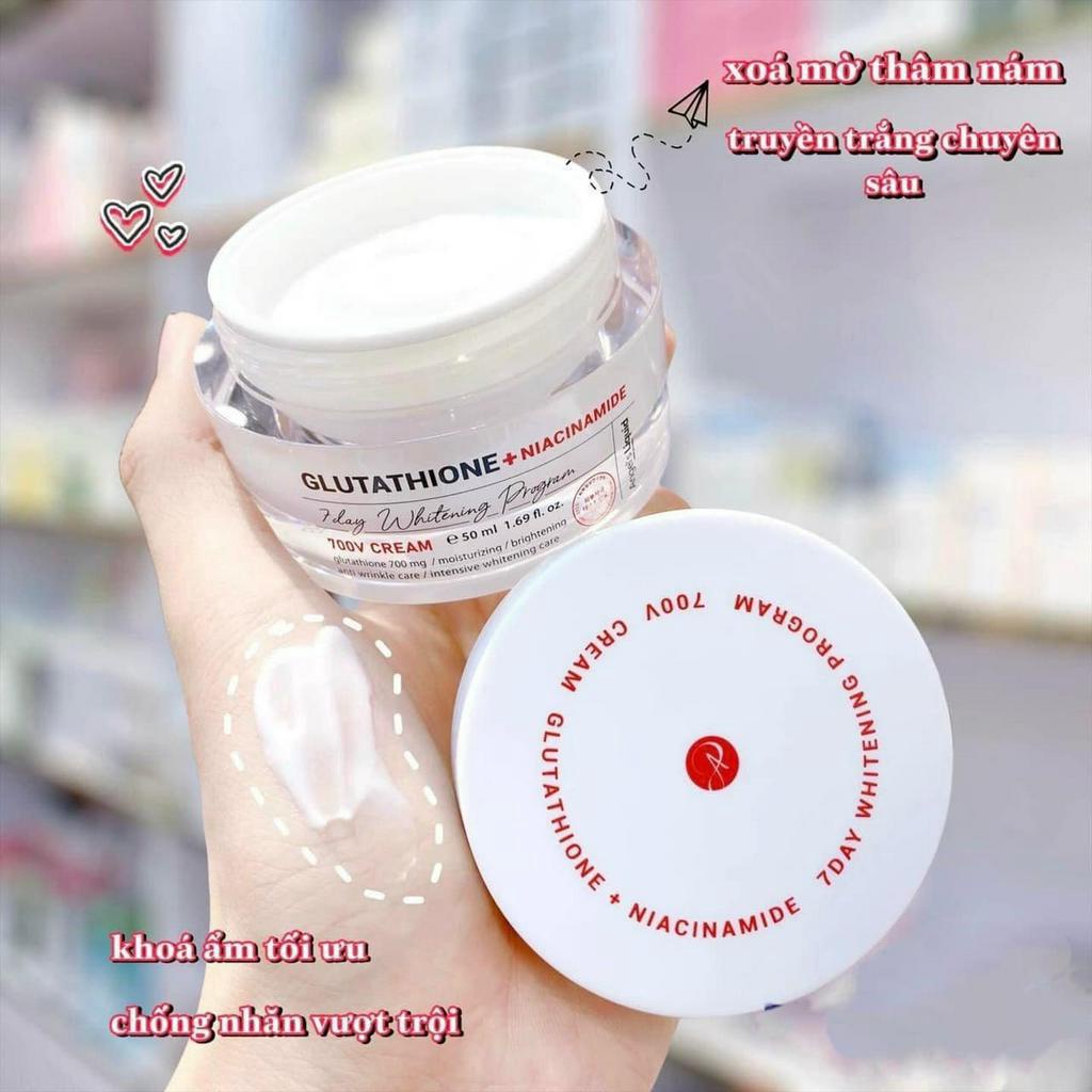 Kem Dưỡng Angel's Liquid Glutathione + Niacinamide 7Day Whitening Program 700V Cream 50ml