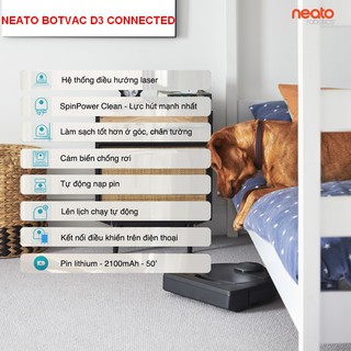 Robot hút bụi thông minh Neato Botvac Connected D3