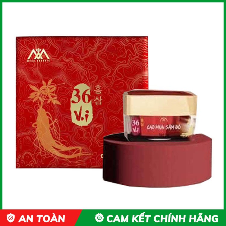 Cao sâm đỏ hũ full size 15g tặng kèm mặt nạ trà xanh mờ thâm