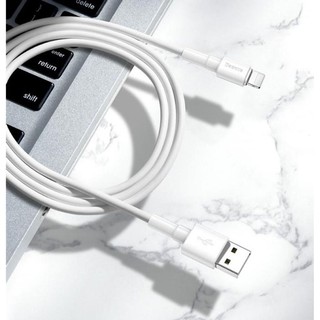 [RẺ VÔ ĐỊCH] Cáp sạc lightning Baseus CALSW-02 dành cho Iphone/Ipad dài 1m max 2.4A (trắng)