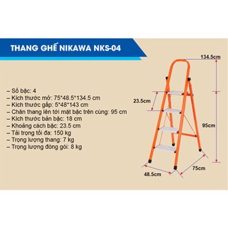 Thang Ghế 4 Bậc Nikawa NKS-04