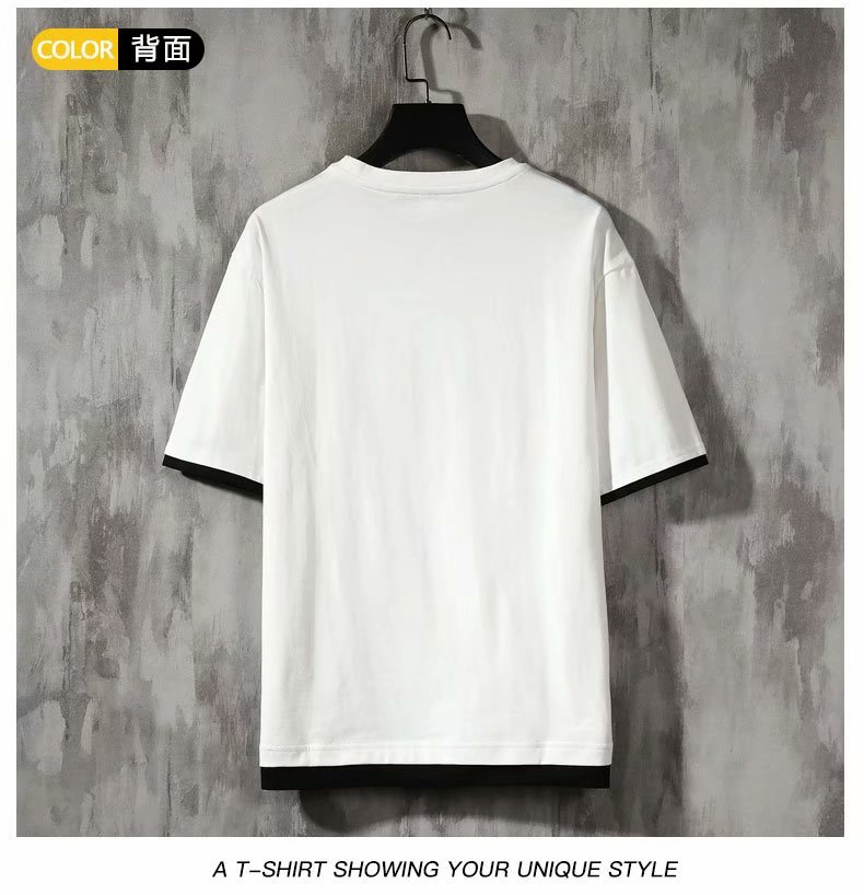 Áo Thun Tay Ngắn Cổ Tròn Màu Trơn Phong Cách Nhật Bản Thời Trang Cho Nam Nữ Size M-3XL