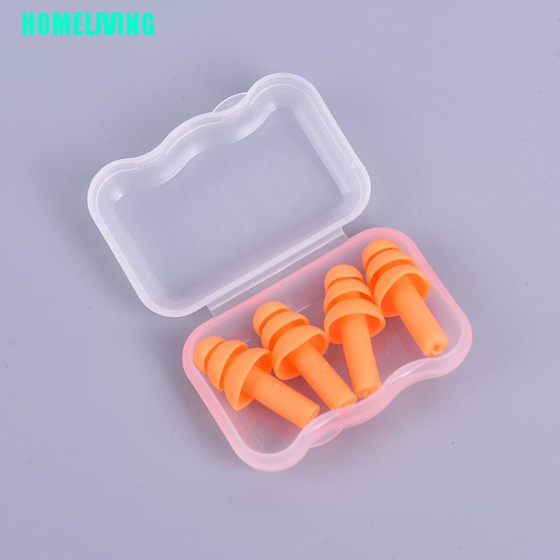 Set 2 Cặp Nút Bịt Tai Chống Ồn Tiện Dụng Khi Đi Du Lịch