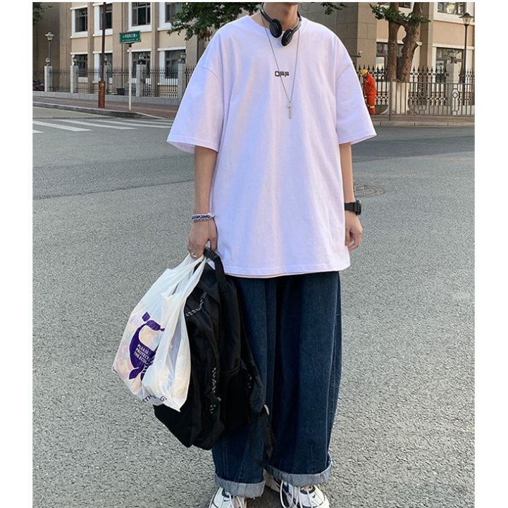 ÁO THUN, ÁO PHÔNG TAY LỠ UNISEX FORM RỘNG OVERSIZE off white sơn dầu M552 KIWI SHOP UNISEX SHOP