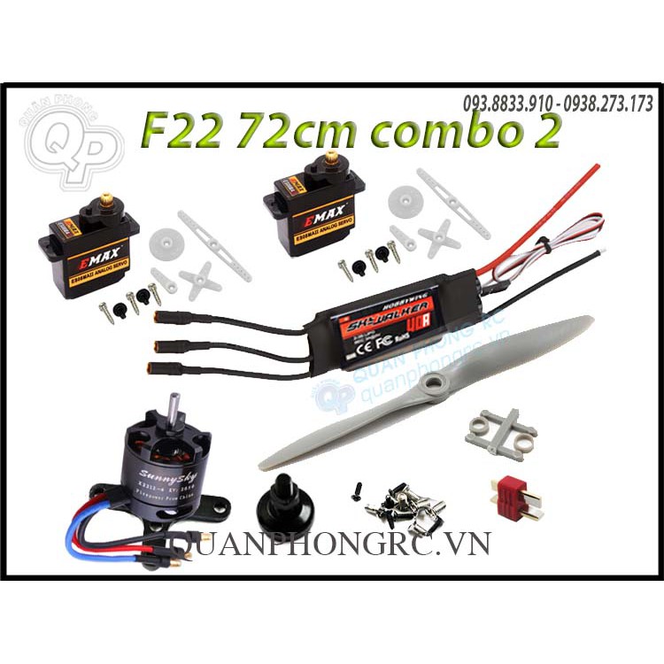 Combo 2 - Kit F22 MPP dẻo có đồ điện Size 72cm