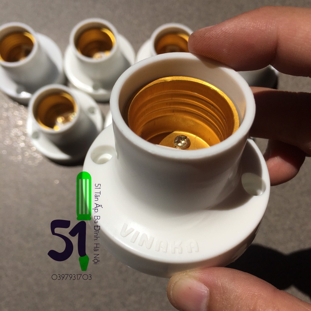 Đui đèn xoáy Vinaka | Đui xoáy thẳng gắn tường - Đui treo - Đui chếch