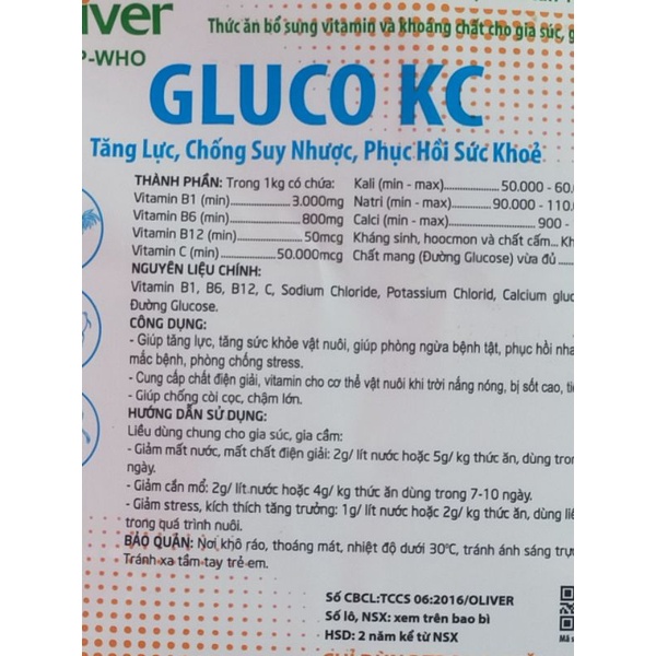 GLUCO KC gói 100g