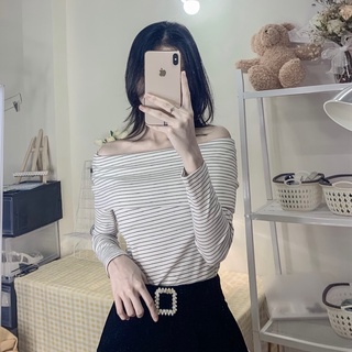 áo trễ vai dài tay