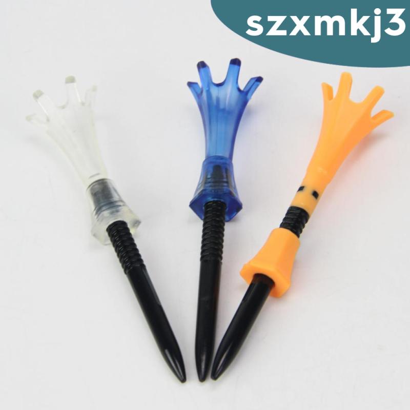 [In stock] 3 Pieces Plastic Golf Tees Oriented Guide Rotatable Flex Tees Guide Tee