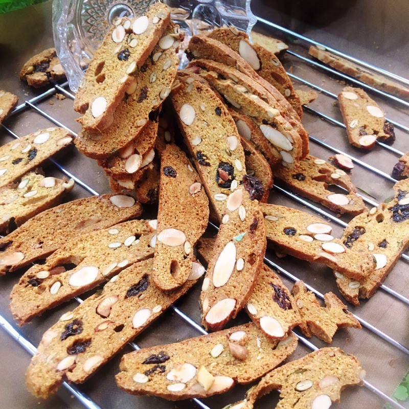 250G Bánh Biscotti nguyên cám mix 3 vị ăn kiêng