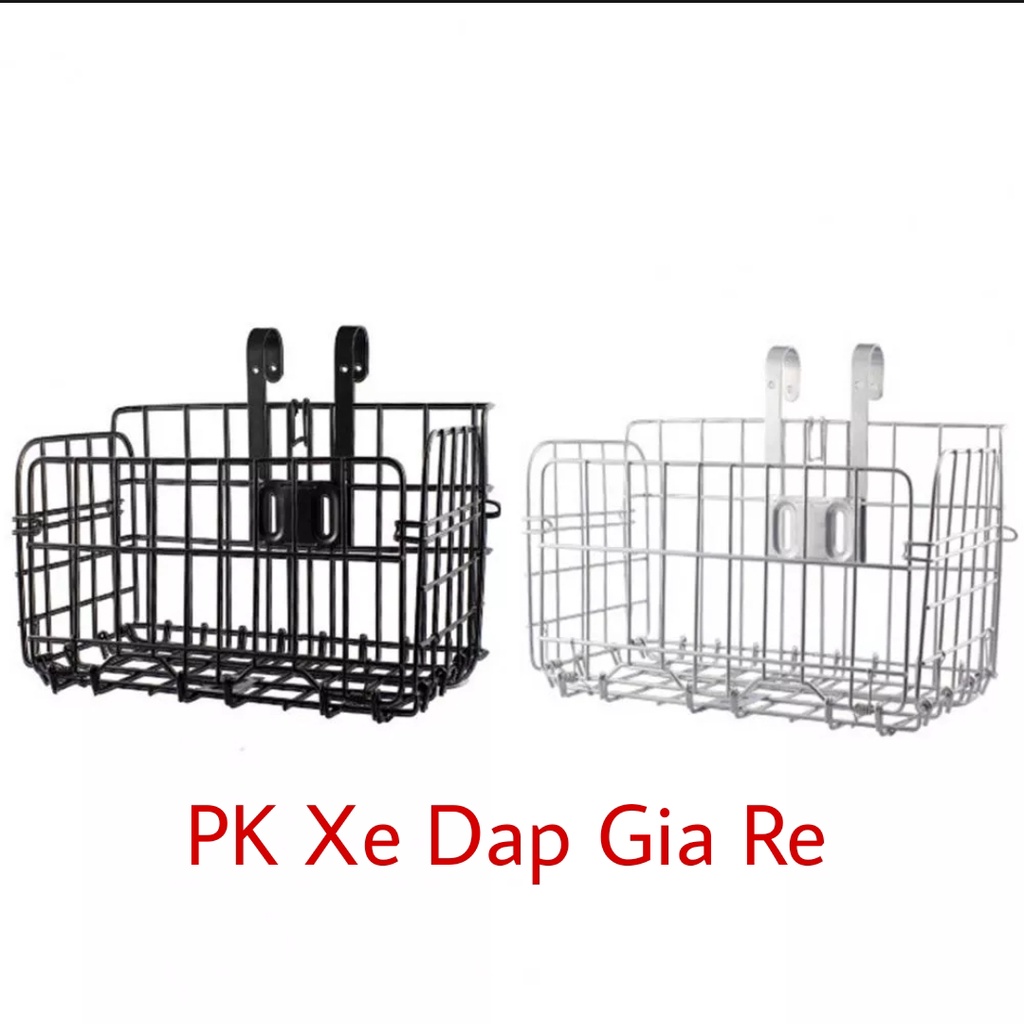 Giỏ Xe Đạp Có Thể Gập Gọn Chất Liệu Kim Loại Kích Thước 33x20x20cm Bền Bỉ Không Gỉ Chất Lương Cao