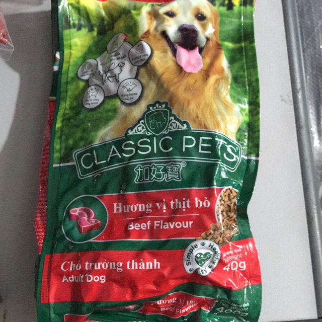 Thức ăn cho chó lớn Classic Pets gói 400g