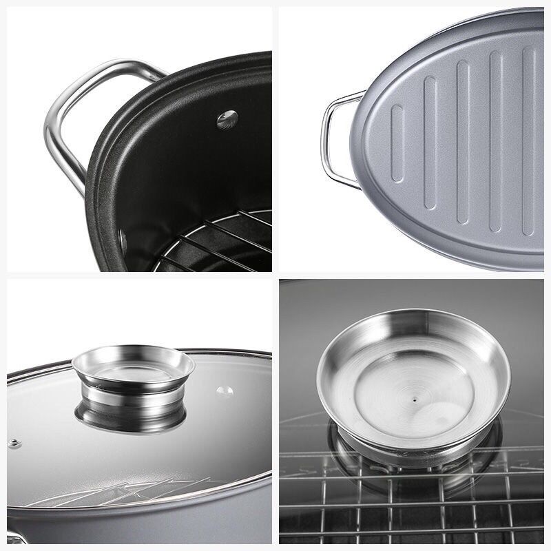 NỒI HẤP CHỐNG DÍNH 3L kèm giá hấp inox