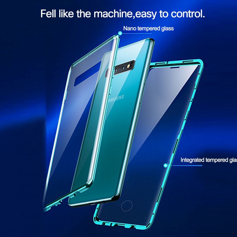 Ốp điện thoại hai mặt viền nam châm cho Samsung S10plus S10 Note10 10Plus s9 s8 note9 note8 s9+ s8+ | BigBuy360 - bigbuy360.vn