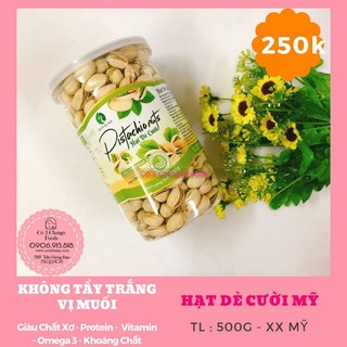 500g – 250g Hạt dẻ cười không tẩy trắng rang muối hồng Hymalaya – Nhập Khẩu Mỹ