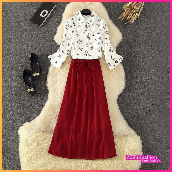 Sét đồ áo váy ❤️ đầm dự tiệc dáng dài sang trọng vải voan chiffon | BigBuy360 - bigbuy360.vn