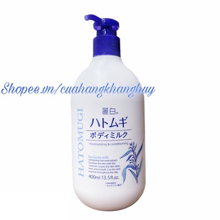 Sữa dưỡng thể trắng da Hatomugi dành cho ban đêm 400 ml (Nhật Bản)