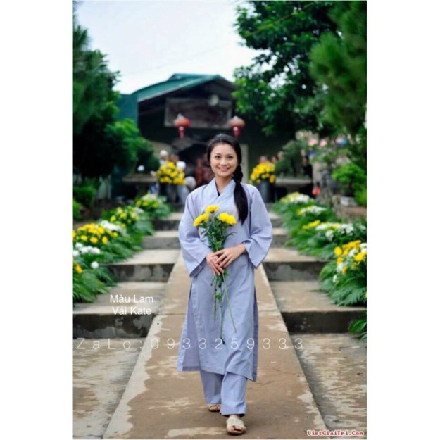 [ 40-75KG ]  Đồ Lam Đi Chùa # Áo Tràng # Áo Khoác # Nam Nữ  - Set lam Phật tử  - Huỳnh Gia | BigBuy360 - bigbuy360.vn