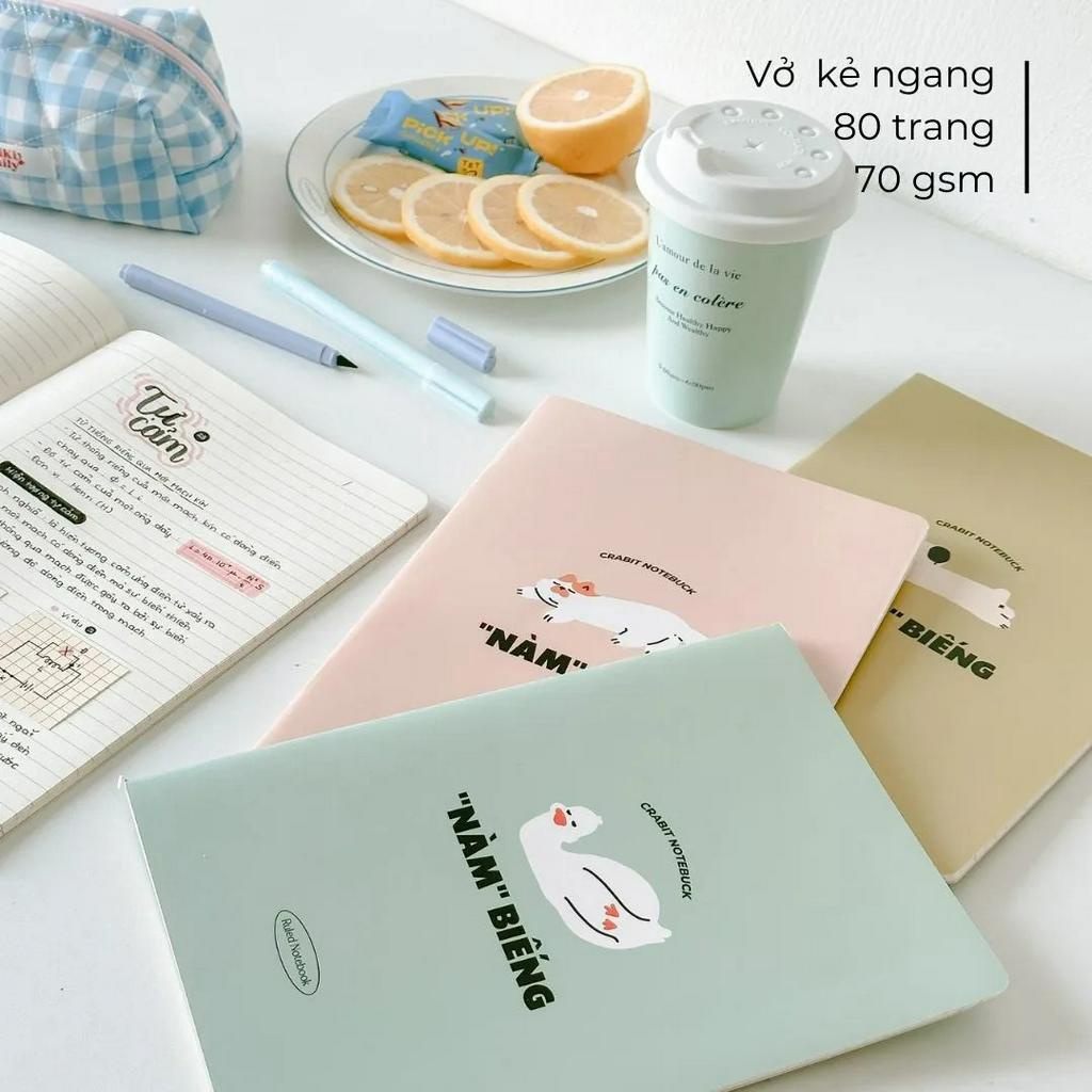Vở kẻ ngang Crabit Nàm Biếng 80 trang 70 gsm